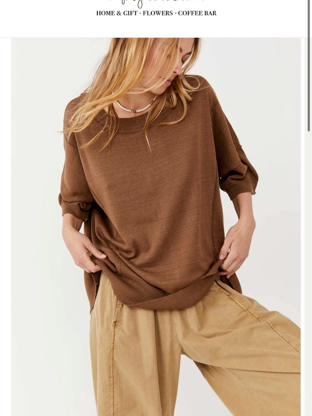 Free people WFH Seeater Tee
